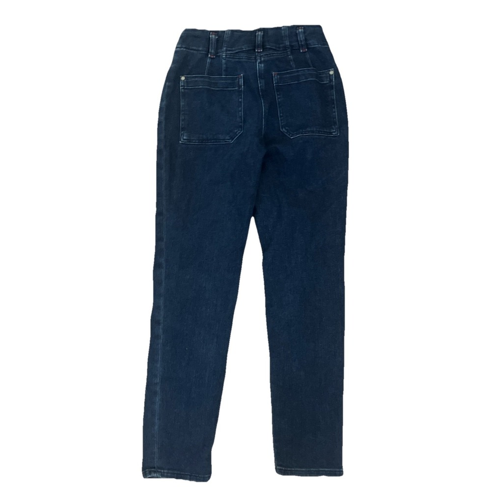 Pilcro Anthropologie Relaxed Straight Red Stripe 2 Button Jeans Womens Size‎ 26